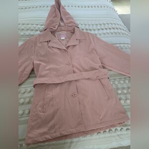 Pink Hooded Large Women's Jacket